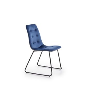 Jídelní židle K321 modrá / šedá Halmar