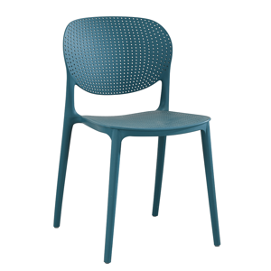 Plastová židle FEDRA stohovatelná Tempo Kondela Modrá