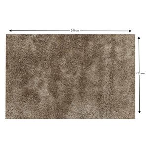 Shaggy koberec AROBA krémová Tempo Kondela 170x240 cm