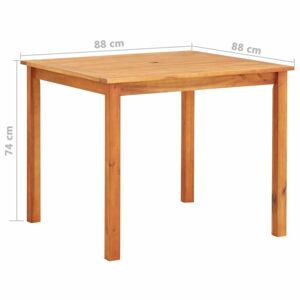 Zahradní stůl akáciové dřevo Dekorhome 88x88x74 cm