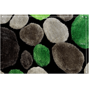 Shaggy koberec PEBBLE TYP 1 zelená Tempo Kondela 170x240 cm