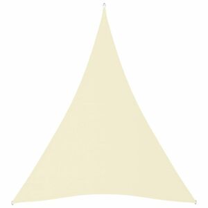 Stínící plachta trojúhelníková 3 x 4 x 4 m oxfordská látka Dekorhome Krémová