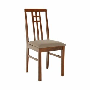 Jídelní židle SILAS látka / dřevo Tempo Kondela Dub tmavý