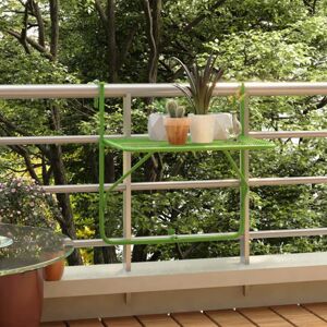 Závěsný balkónový stolek Dekorhome Zelená