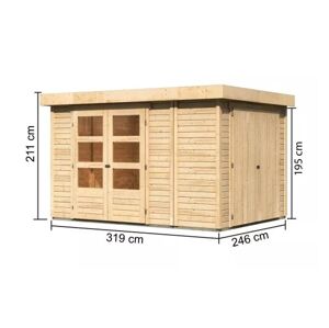 Dřevěný zahradní domek RETOLA 4 Lanitplast 319 cm