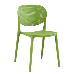 Plastová židle FEDRA stohovatelná Zelená
