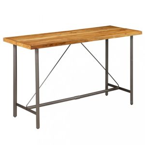 Barový stůl hnědá / černá Dekorhome 180x70x107 cm