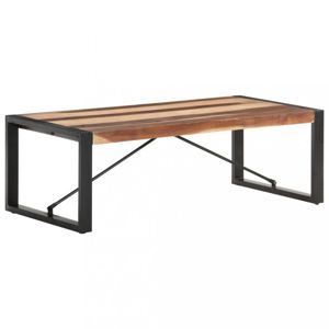Konferenční stolek hnědá / černá Dekorhome Sheeshamové dřevo