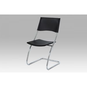 Jídelní židle B161 koženka / kov Autronic Černá
