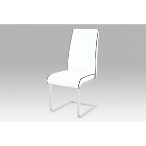 Jídelní židle B989 WT1 bílá / chrom Autronic