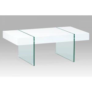Konferenční stolek AHG-026 WT vysoký lesk bílý / sklo Autronic