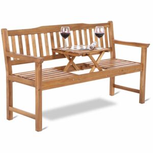 Zahradní dřevěná lavička se stolkem GH4606