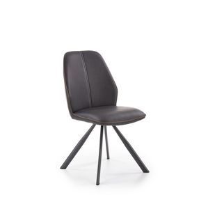 Jídelní židle K319 černá / hnědá Halmar