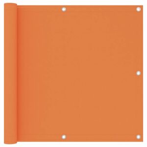 Balkónová zástěna 90 x 500 cm oxfordská látka Oranžová
