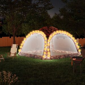 Party stan s LED světly 3,6x3,6 m Dekorhome Maskáč