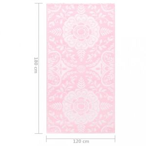 Venkovní koberec růžová PP Dekorhome 120x180 cm