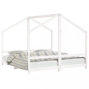Dvojitá dětská domečková postel Dekorhome 90 x 190 cm