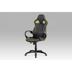 Kancelářská židle KA-E812 ekokůže / plast Autronic Zelená