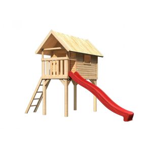 Dětská hrací věž se skluzavkou Dekorhome Červená