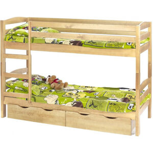 Dětská dvoupatrová postel SAM Halmar Borovice
