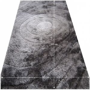 Shaggy koberec VANJA šedý vzor Tempo Kondela 140x200 cm