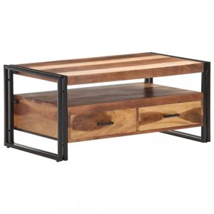 Konferenční stolek dřevo / ocel Dekorhome
