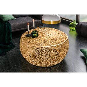 Konferenční stolek ESUS 80 cm Dekorhome Zlatá