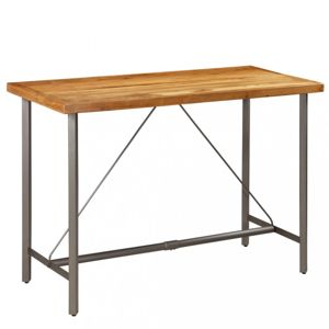 Barový stůl hnědá / černá Dekorhome 150x70x106 cm