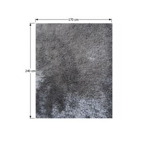 Shaggy koberec KAVALA šedý Tempo Kondela 170x240 cm