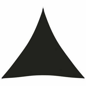 Plachta proti slunci oxfordská látka trojúhelník 3,6 x 3,6 x 3,6 m Dekorhome Černá