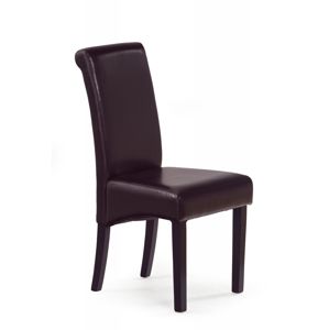 Jídelní židle NERO tmavě hnědá / wenge Halmar