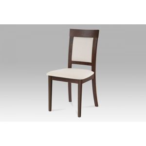 Jídelní židle BC-3960 látka / dřevo Autronic Ořech
