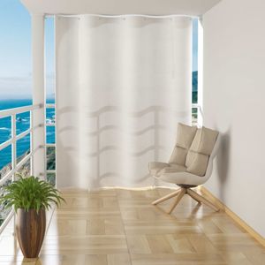 Závěsná balkonová zástěna 140 x 230 cm Bílá