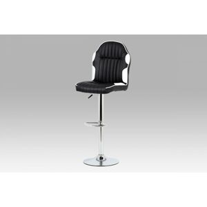 Barová židle AUB-610 WT černá / bílá / chrom Autronic
