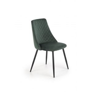 Jídelní židle K405 Halmar Tmavě zelená