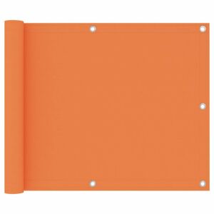 Balkónová zástěna 75 x 400 cm oxfordská látka Oranžová