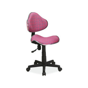 Studentská kancelářská židle Q-G2 Signal Růžový vzor