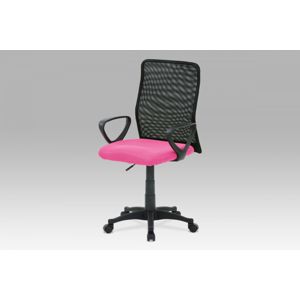 Kancelářská židle, látka MESH růžová / černá, plyn.píst KA-B047 PINK Autronic