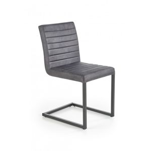 Jídelní židle K376 šedá / černá Halmar