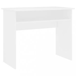 Psací stůl s policí 90x50 cm Dekorhome Bílá