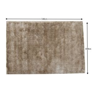 Shaggy koberec AROBA krémová Tempo Kondela 100x140 cm