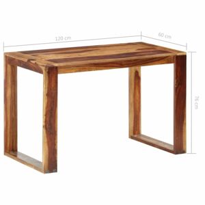 Jídelní stůl sheesamové dřevo Dekorhome 120x60x76 cm