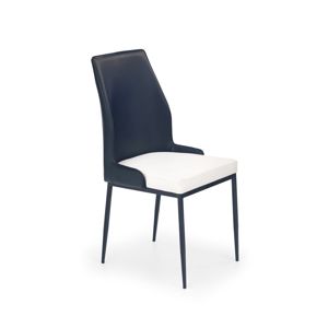 Jídelní židle K199 bílá / černá Halmar