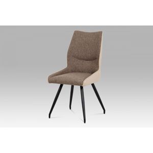 Jídelní židle DCH-351 eko kůže / látka / kov Autronic Cappuccino