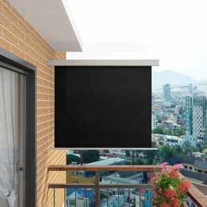 Multifunkční balkonová zástěna 150 x 200 cm Černá