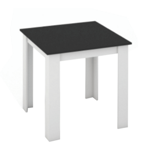 Jídelní stůl 80x80 KRAZ Tempo Kondela Černá / bílá