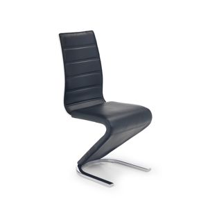 Jídelní židle K194 černá / bílá Halmar