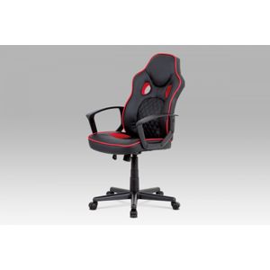 Dětská kancelářská židle KA-N660 RED černá / červená Autronic