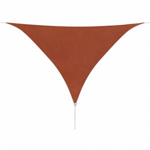 Plachta proti slunci oxfordská látka trojúhelník 3,6 x 3,6 x 3,6 m Dekorhome Cihlová