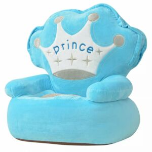 Dětské křeslo Prince plyš Dekorhome Modrá